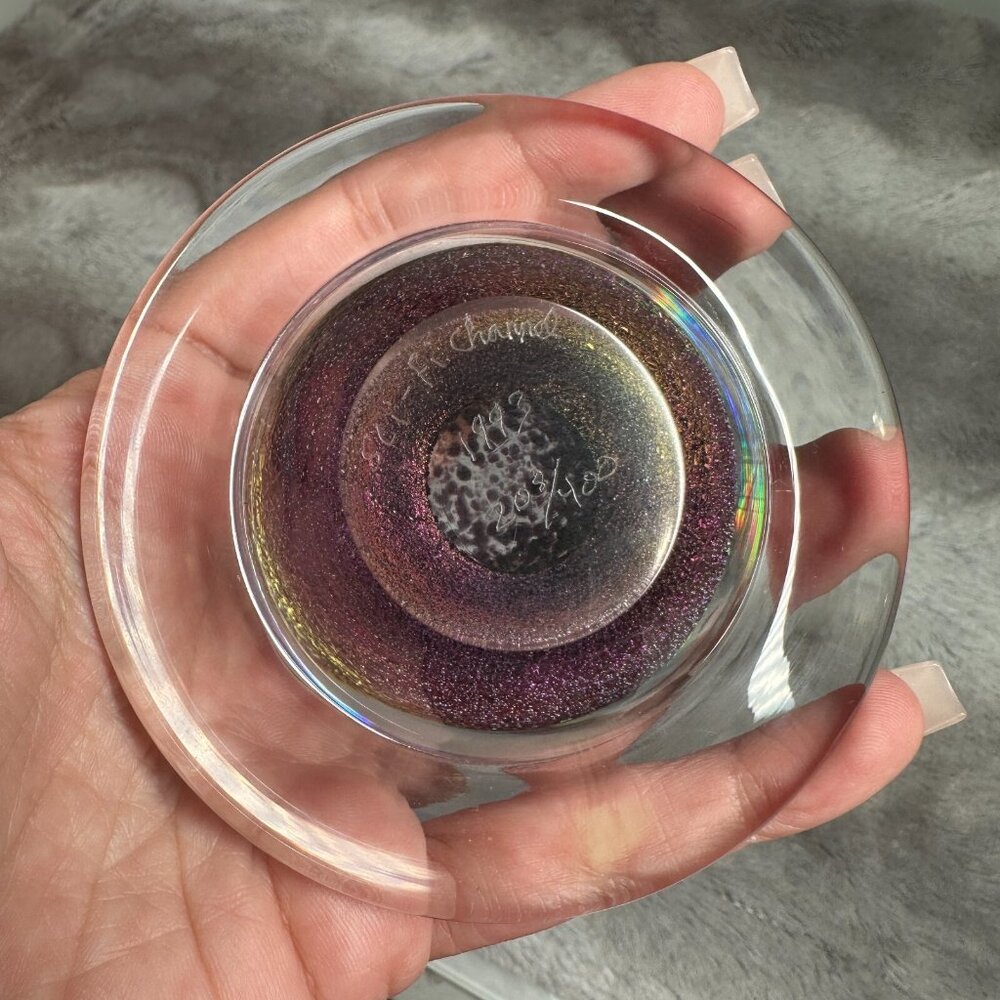 Vintage 1993 Sci Fi Channel Numbered 208/400 Saturn Planet Galaxy Paperweight - Picture 15 of 16